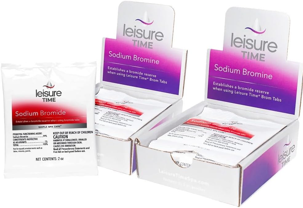 Leisure Time BE-02 Sodium Bromide for Spas and Hot Tubs, 12-Oz