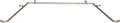 Urbanest Brushed Steel Bay Window Curtain Rod Set, 1-inch - Adjustable