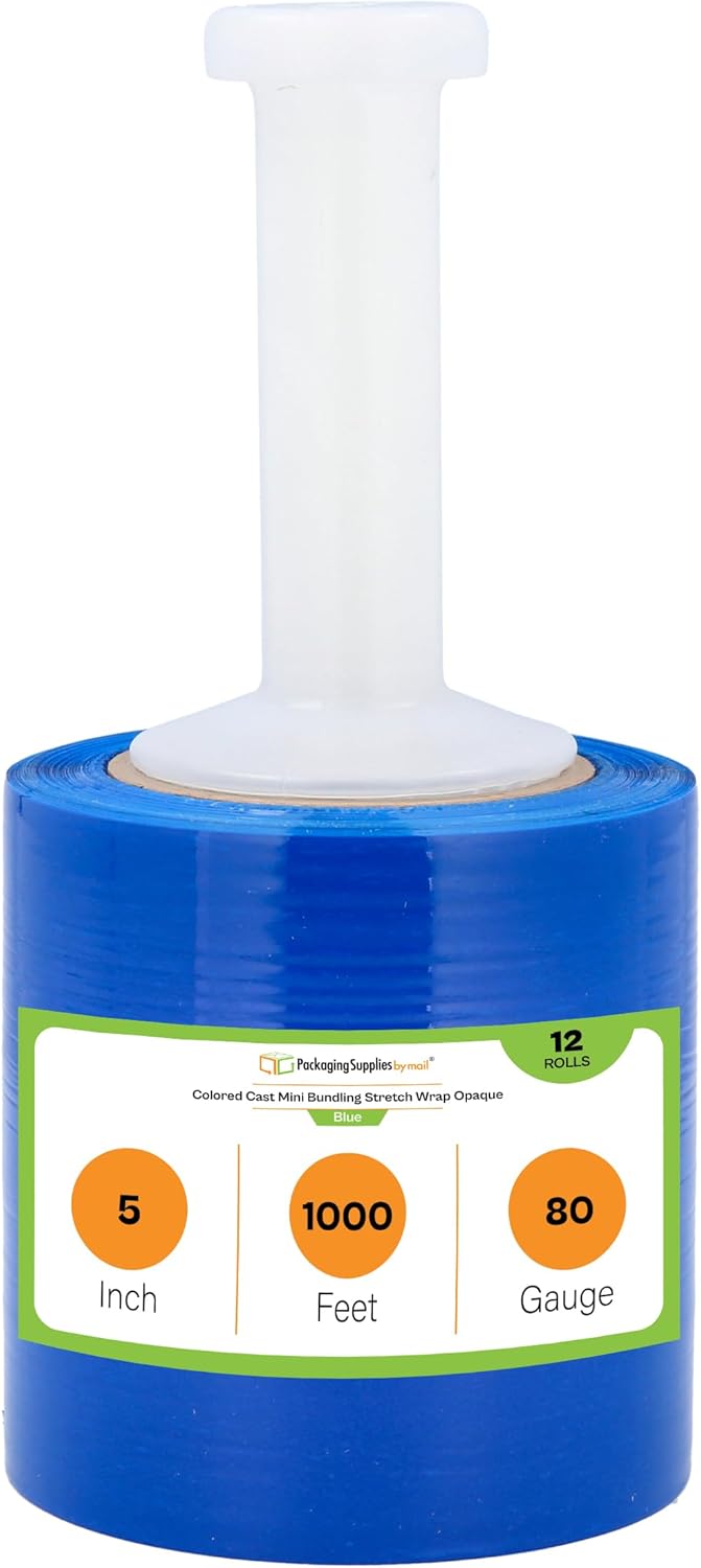 PSBM Mini Blue Stretch Wrap with Handles for Packing Needs