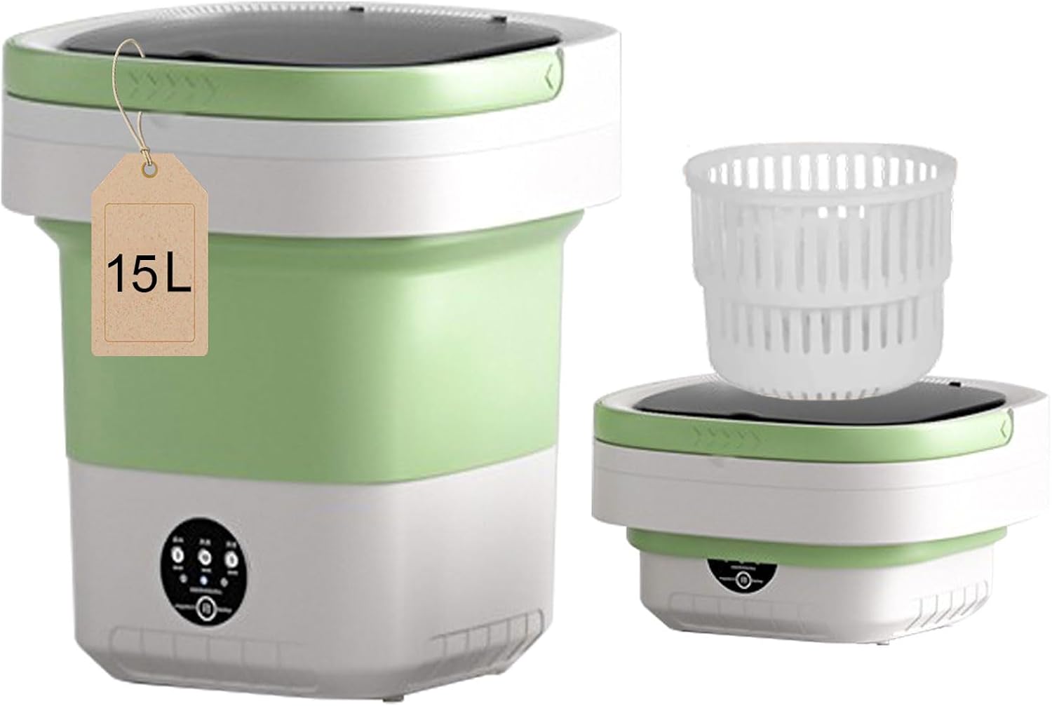 Compact Foldable Mini Washer - Gentle on Baby Clothes!