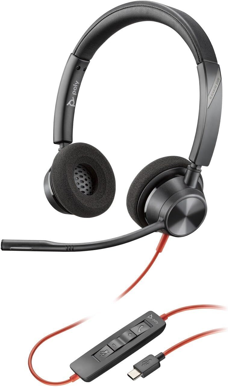 Poly Dual-Ear Wired Headset - Teams & Zoom Compatible – GearMustHave