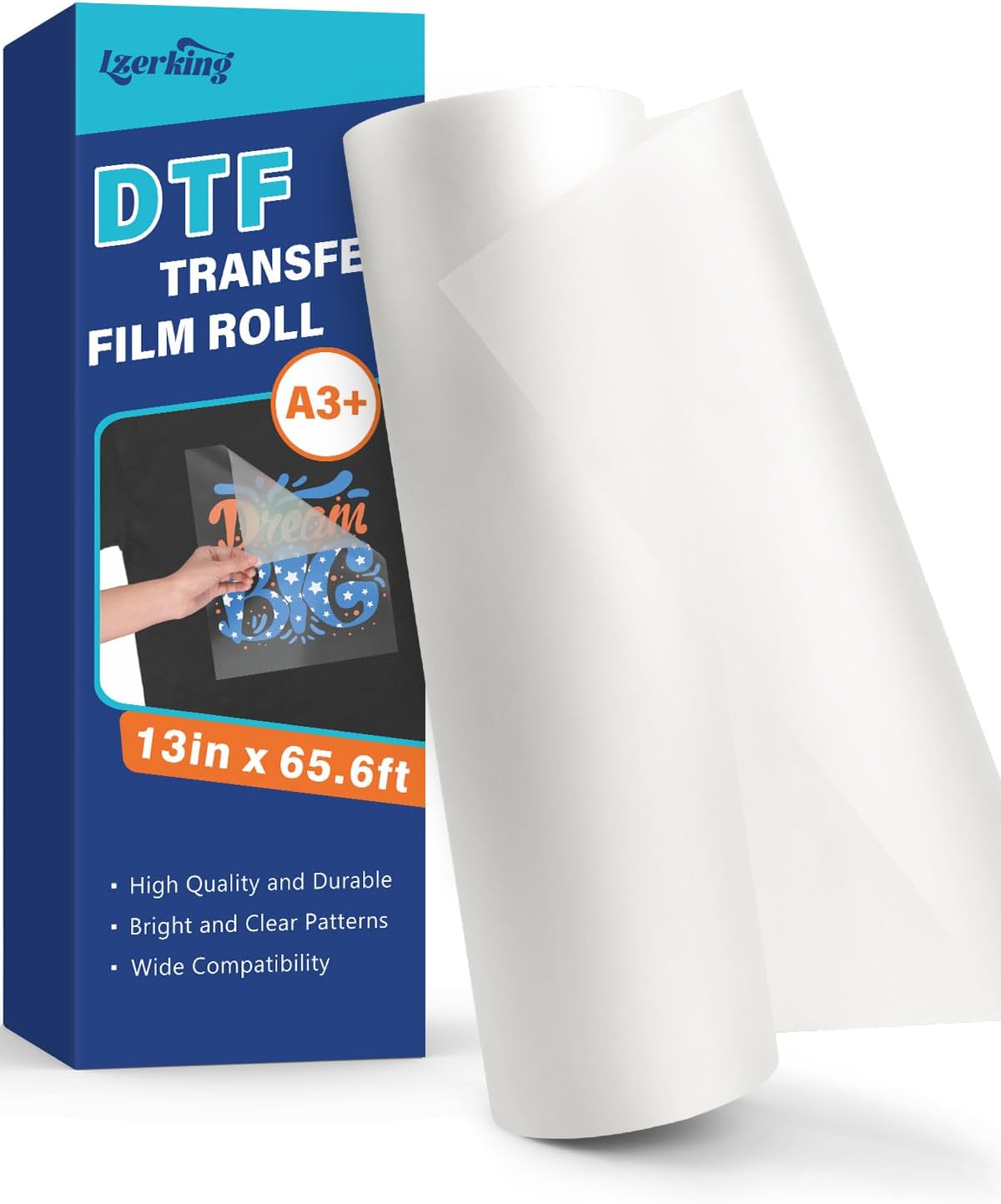 Premium Double-Sided DTF Film Roll - Clear, A3+ Size