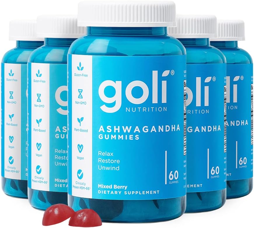 Goli Ashwagandha Gummies with Vitamin D - 300 Count Pack
