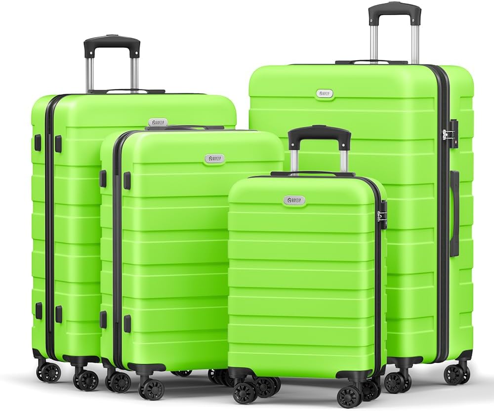AnyZip Luggage Sets 4 Piece Hardshell Suitcase Set for Travel