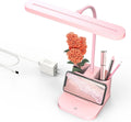 Kawaii Pink Desk Lamp: Dimmable LED, Flexible Gooseneck