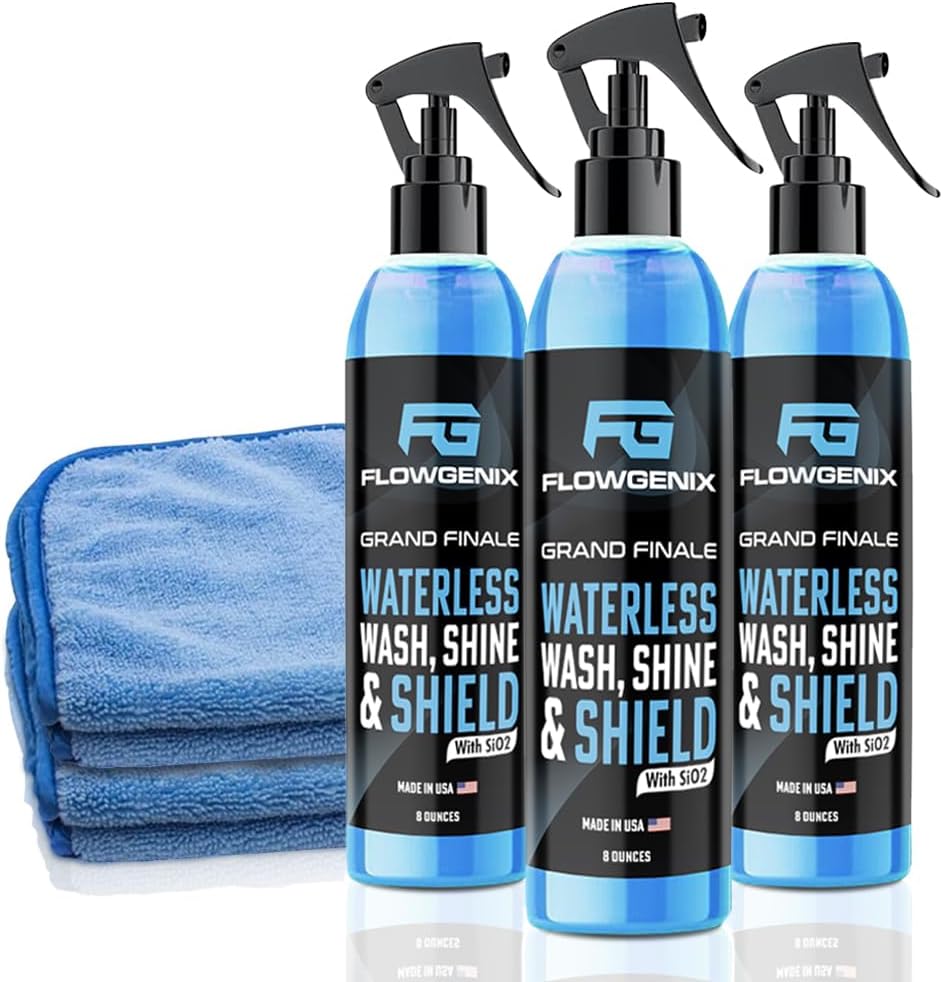 Flowgenix Waterless Car Wash Spray - Grand Finale for Shine