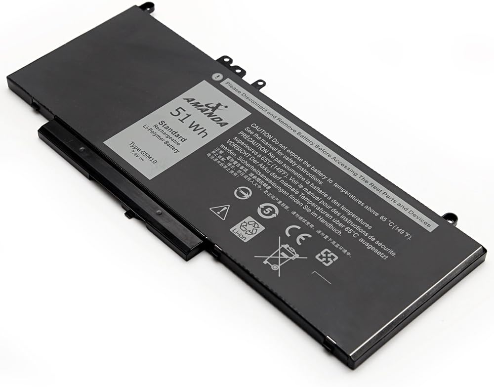 G5M10 Battery 7.4V 51Wh for Dell Latitude E5450 E5550 Series