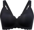 Momcozy Nursing Bras for Breastfeeding - Seamless Jelly Strip Comfort