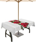 Spillproof Valentine's Rose Tablecloth for Outdoor Dining