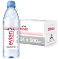 evian Natural Spring Water, Case of 24 x 500 ml - Refreshing Daily