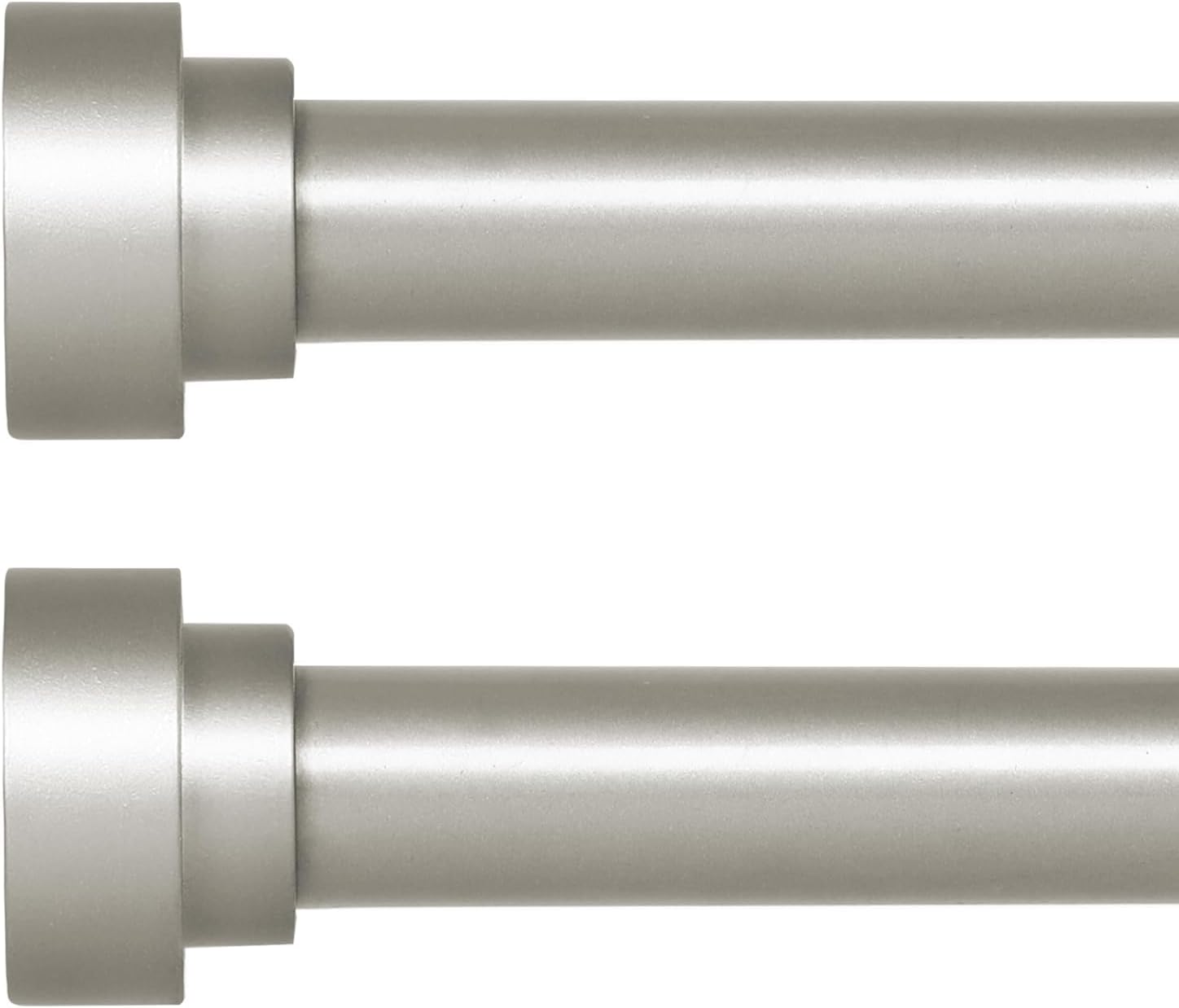 Heavy Duty Adjustable Curtain Rods 72 to 144 Inch for Windows