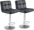 DUMOS Bar Stools Set of 2 - Adjustable Swivel Counter Stools
