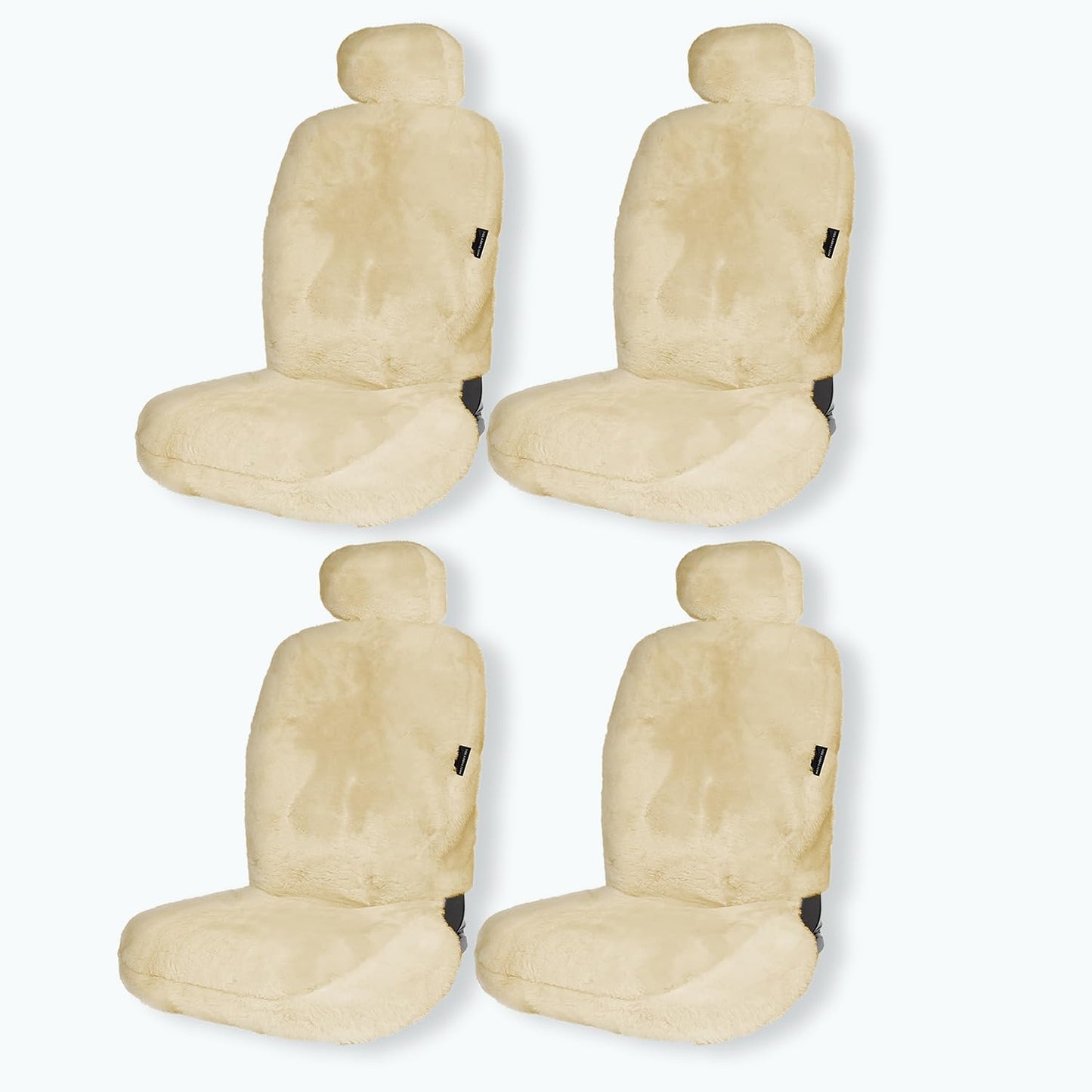 ZONETECH Sheepskin Car Seat Covers for All Season Comfort