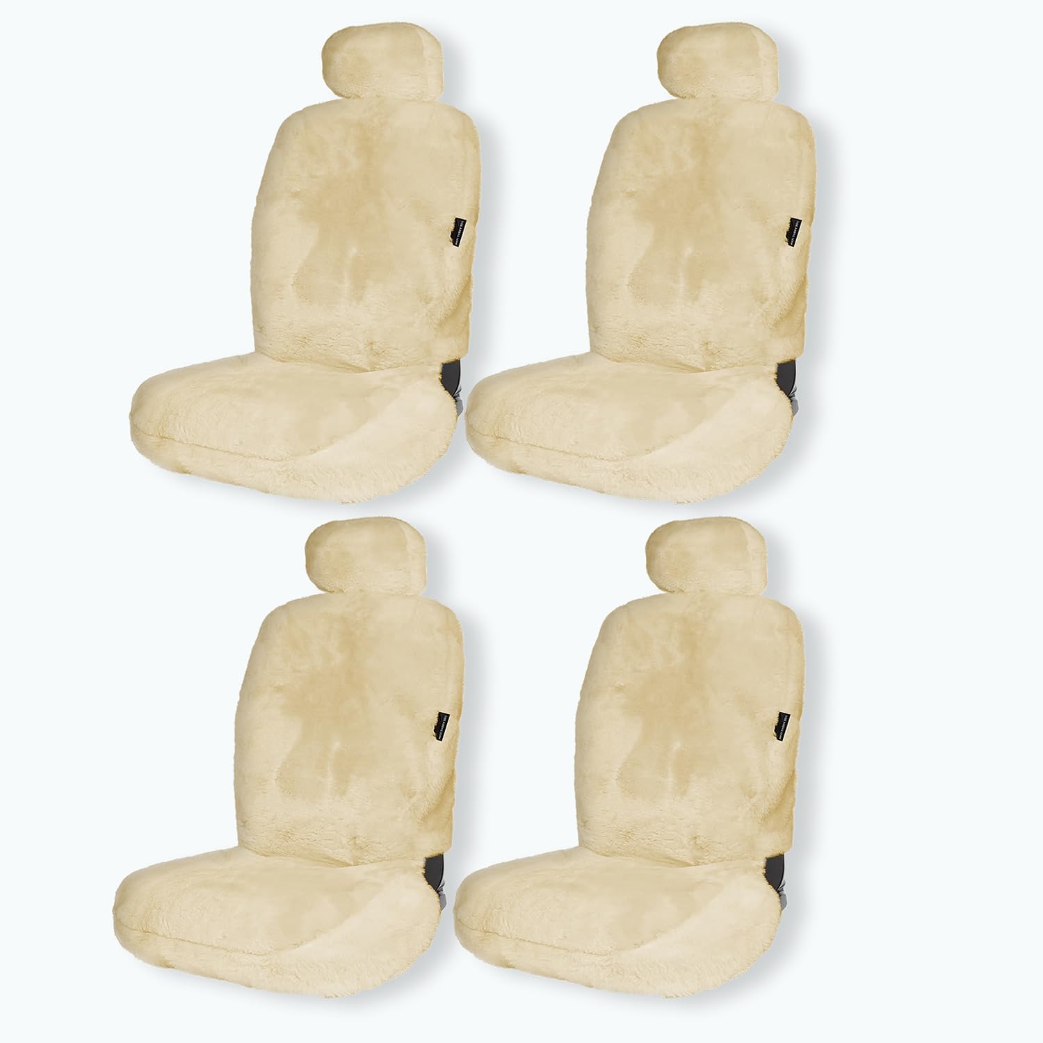 ZONETECH Sheepskin Car Seat Covers for All Season Comfort