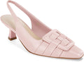 Womens Sling Back Kitten Heels Low Dress Shoes (Style PBJX)