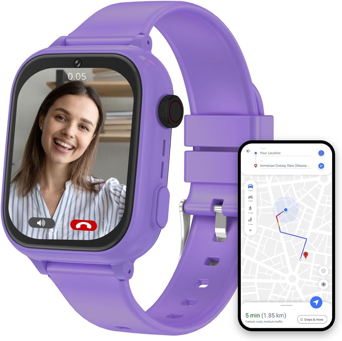 FREEBOT 4G Kids Smart Watch - GPS Tracker & Safety Features!