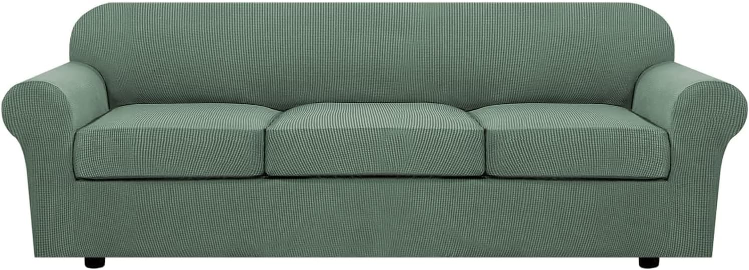 H.VERSAILTEX 4 Piece Stretch Sofa Covers for Large Sofas