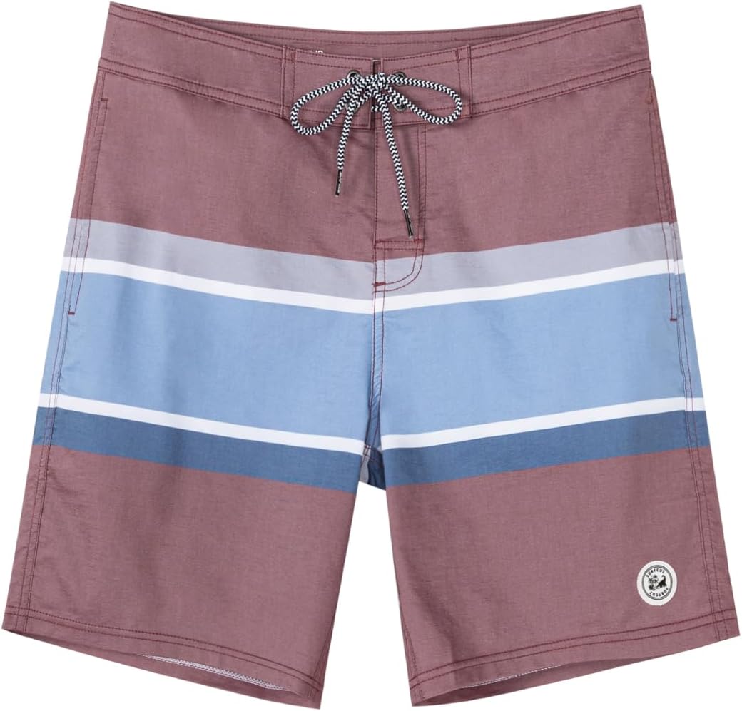 SURF CUZ Men's Vintage Cruzer Stretch Boardshorts for Summer Fun