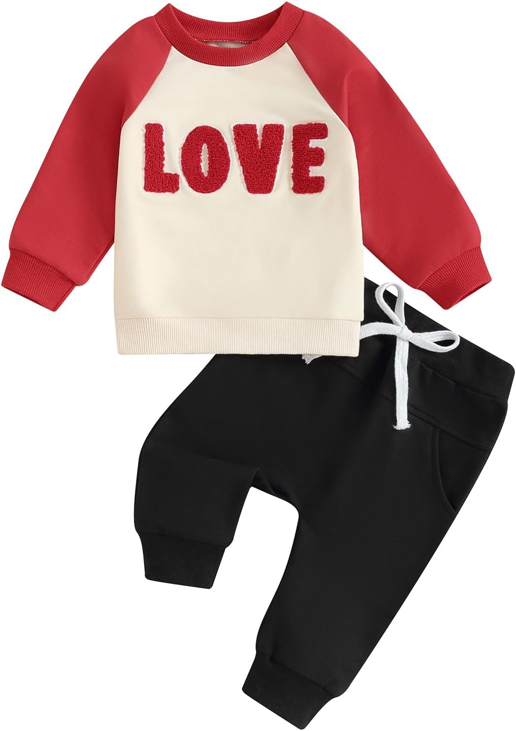 Okbabeha Toddler Boys Festive Sweatsuit Set