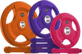 SPART 2-Inch Color Rubber Coated Olympic Grip Plate Pairs or Single
