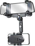 Rearview Mirror Phone Holder for Car - 360 Rotating Retractable Mount
