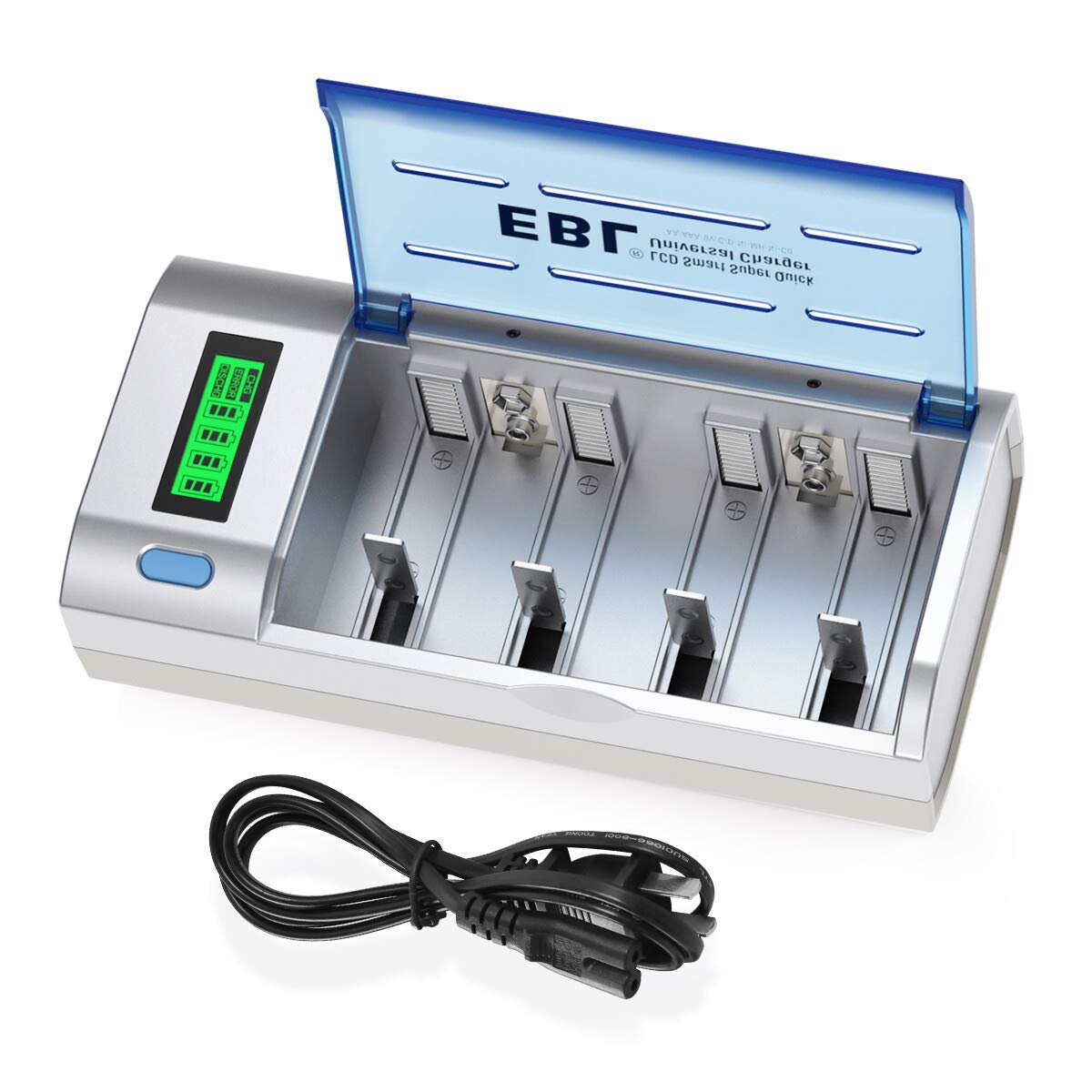 EBL Smart Charger with LCD & Discharge - Max Performance!