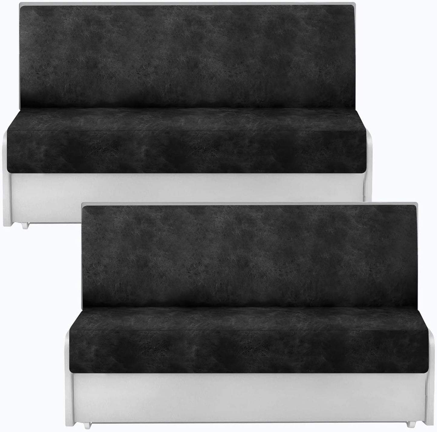 Leather Look RV Dinette Cushion Covers for Travel Trailers