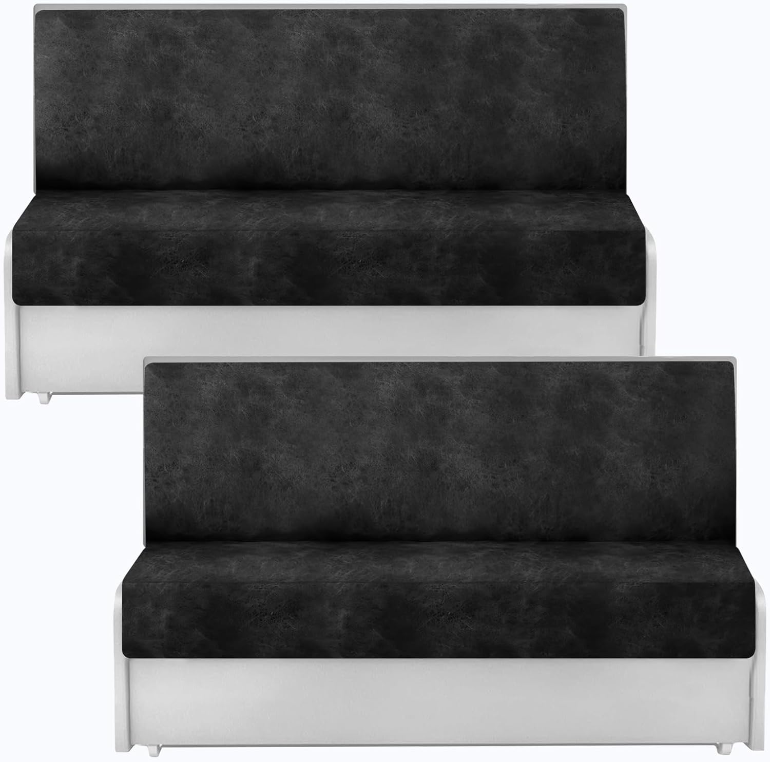 Leather Look RV Dinette Cushion Covers for Travel Trailers