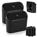 Mini Car Trash Can 2 Pack - Compact Leakproof Bin for Car Interior
