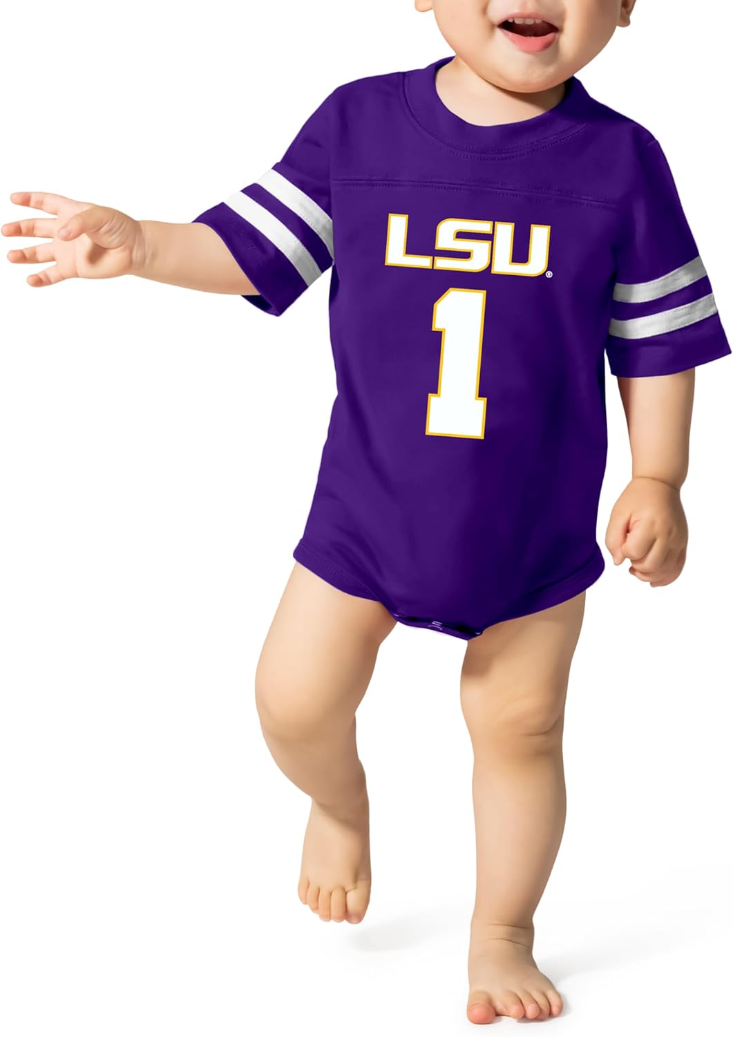 Little King College Football Infant Jersey Romper for Gametime Fun