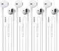 Wired Earbuds 4 Pack - HiFi Stereo Earphones with Mic & Volume Control
