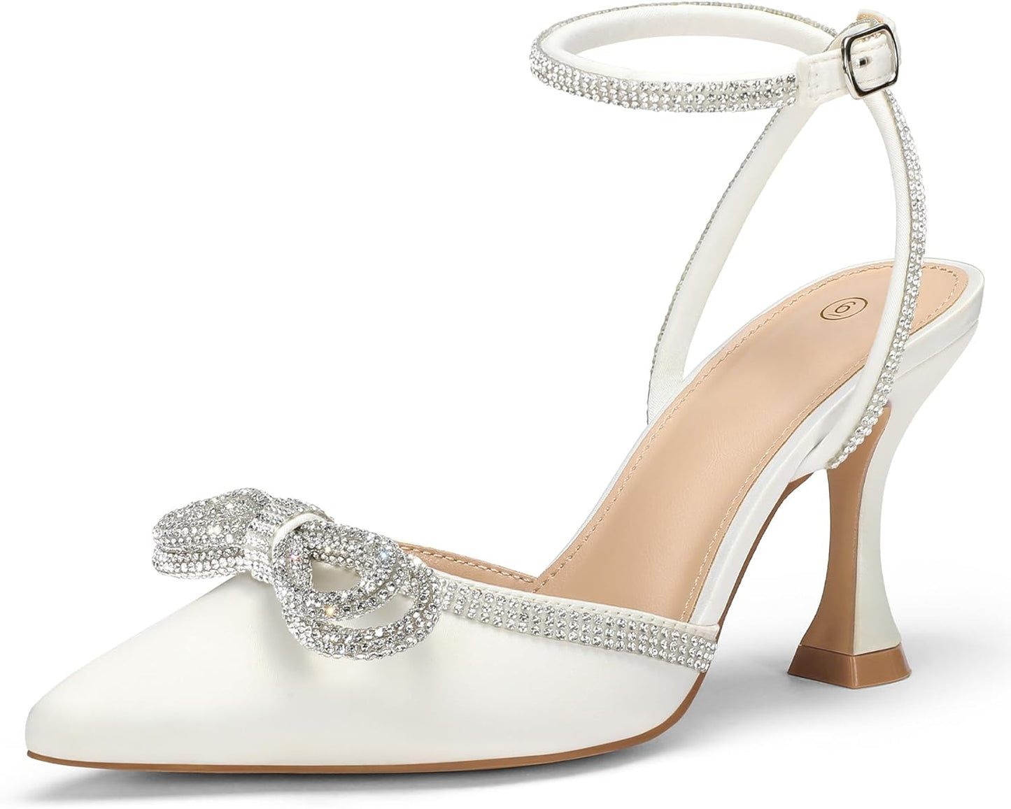 Elegant Rhinestone Bow Pumps for Weddings and Formal Events