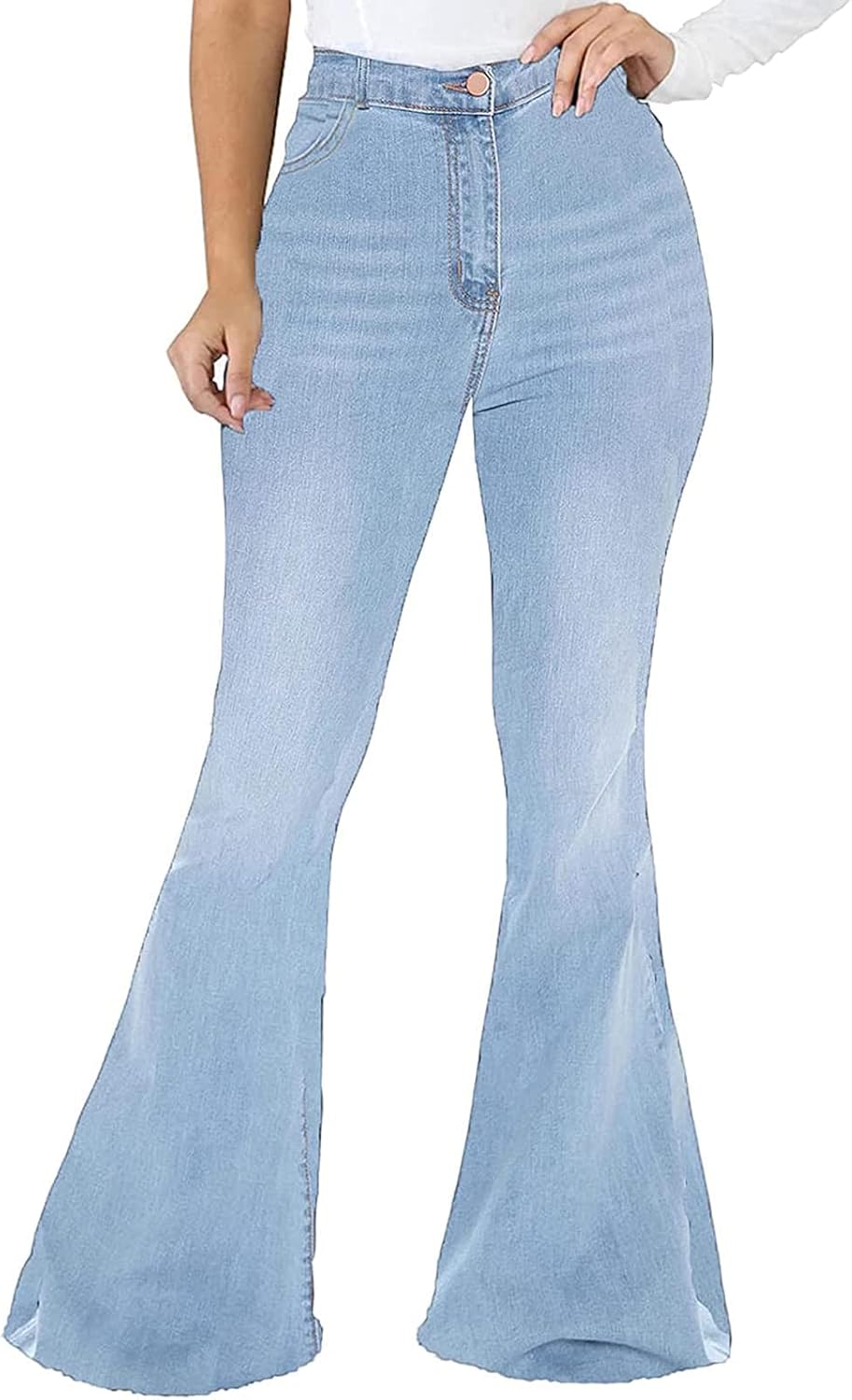 LaiyiVic High Waisted Bell Bottom Jeans for Women - Stylish Fit