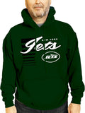 Team Fan Apparel NFL Retro Script Ultra Soft Fleece Hoodie - Jets Fan