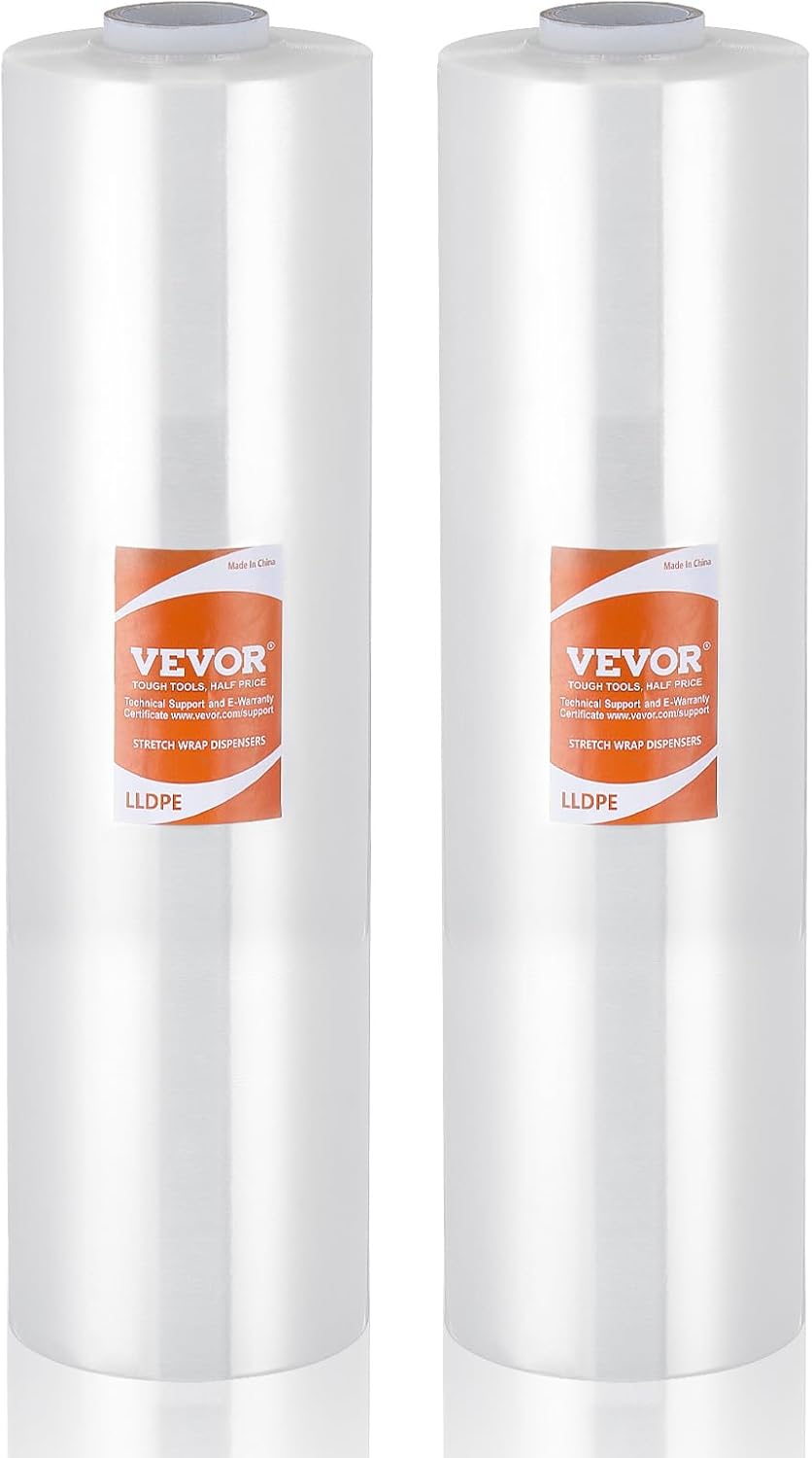 VEVOR Stretch Film 15in x 1200ft Heavy Duty Wrap for Shipping