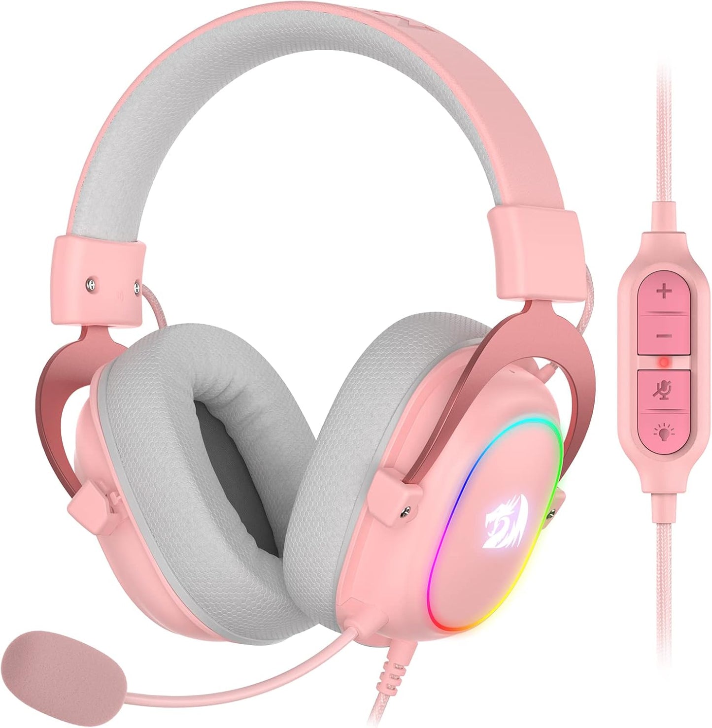 Redragon H510 Zeus-X Pink Gaming Headset - Immersive 7.1 Surround