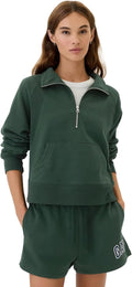 GAP Women's Half Zip Hoodie - Casual Everyday Comfort