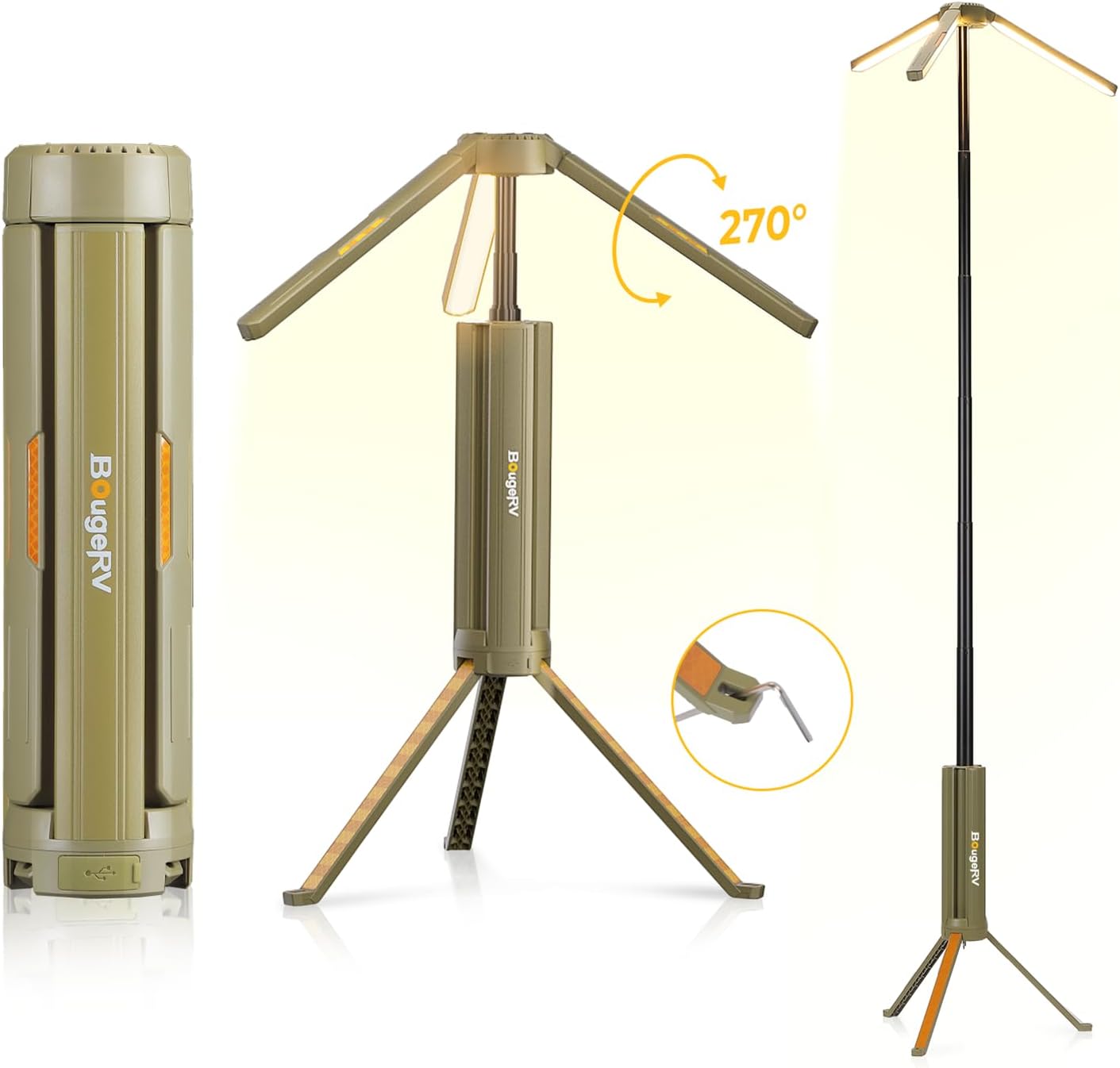 BougeRV Telescopic Camping Light: Versatile Outdoor Lantern