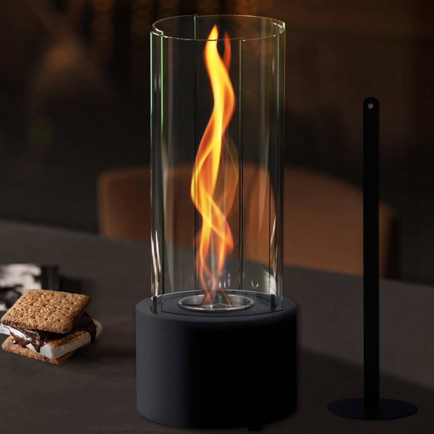 Tornado Tabletop Fire Pit - Premium Alcohol Fireplace for Home