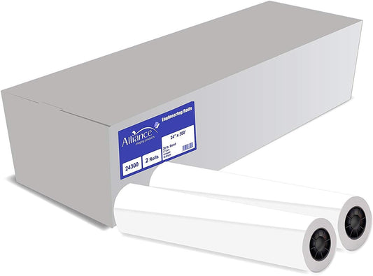 Alliance Wide Format Paper 24 In x 300 Ft CAD Bond Rolls Review