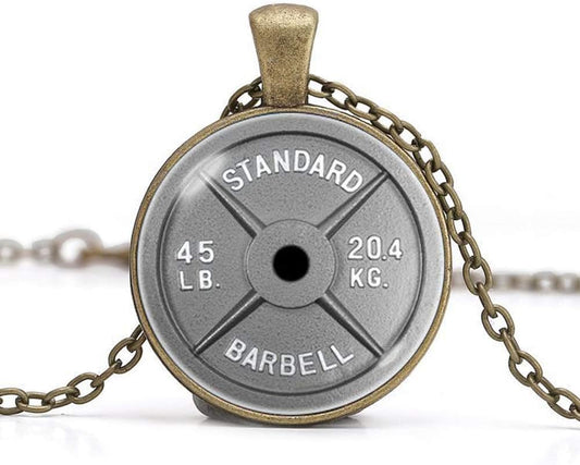 Barbell Dumbbell Fitness Necklace - Gain Strength on the Go!