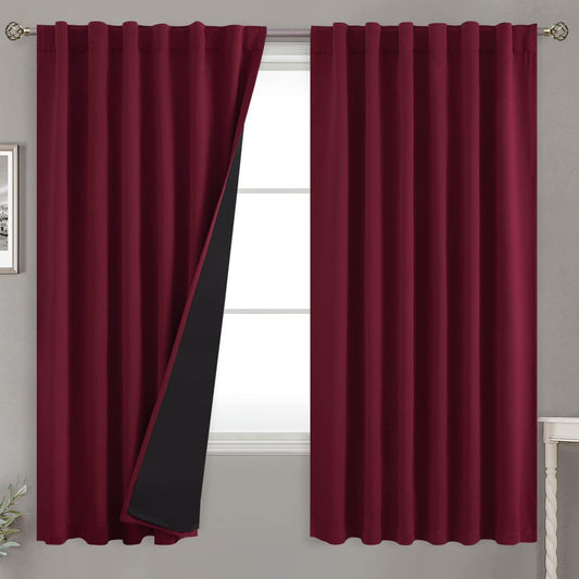 BGment Full Blackout Curtains for Bedroom with Heat Insulation