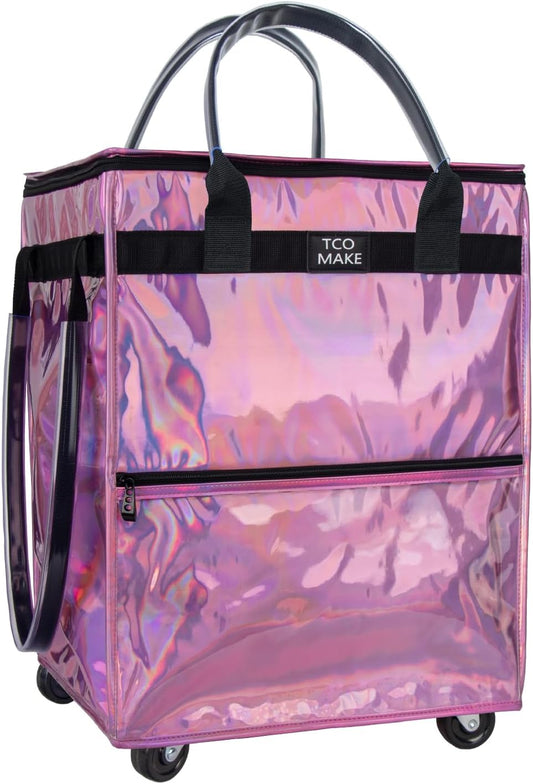 Reusable Grocery Bag on Wheels for Effortless Shopping Trips