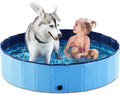 Foldable Dog Pool 48 in Pet Pool Collapsible Kiddie Pool - Portable