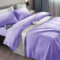 King Size Lavender Microfiber Sheet Set 6pc - Deep Pocket Luxury