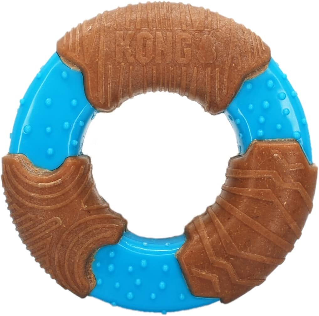 KONG Bamboo Ring - Dental Chew Toy for Medium/Large Dogs