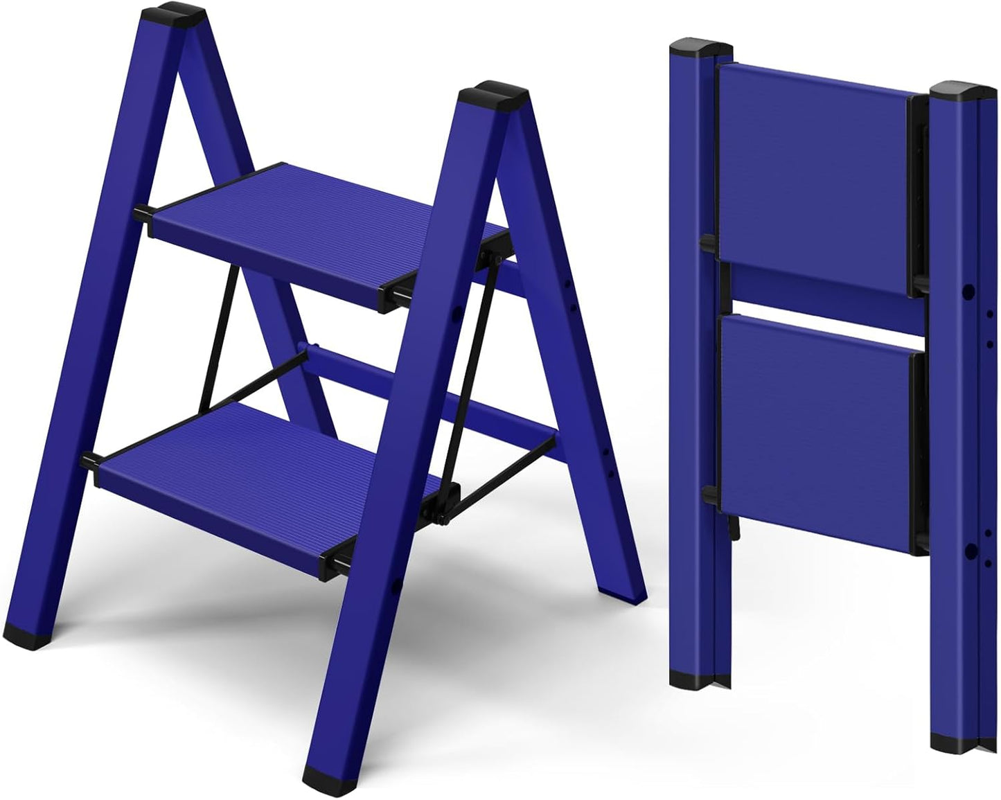 Taranta 2 Step Ladder - Lightweight Folding Stool for Home Use