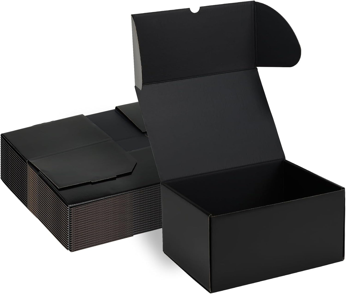 Rempry Black Shipping Boxes for Small Business Mailing - 20 Pack