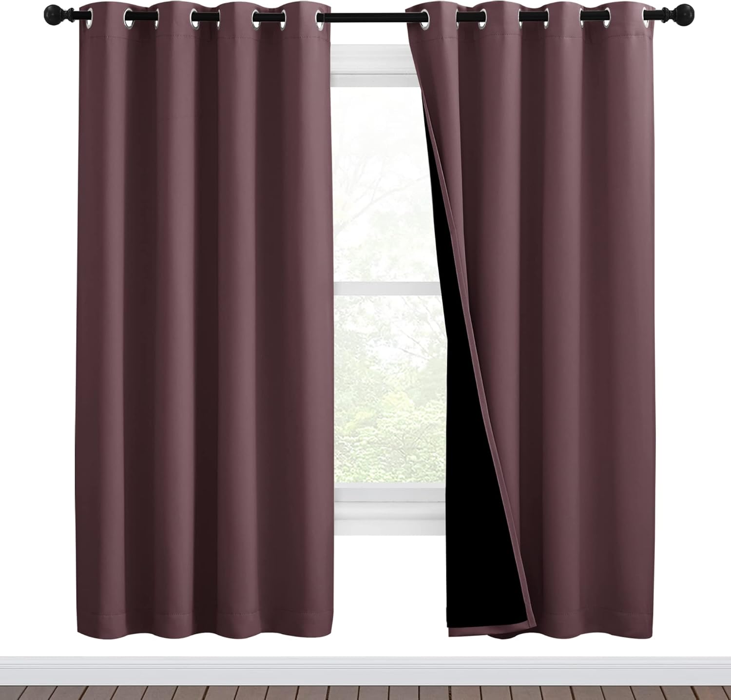 NICETOWN Living Room Blackout Draperies for Privacy & Noise