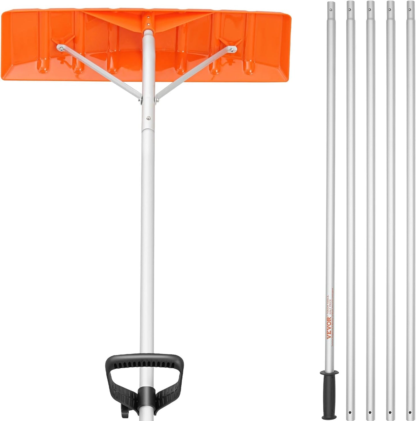 VEVOR Snow Roof Rake with 25in Blade for Easy Snow Removal